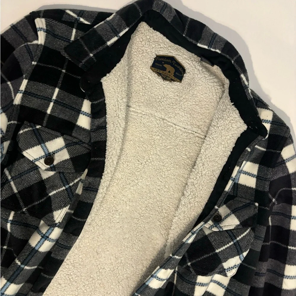 Sherpa lining men’s flannel XL - Picture 3 of 4